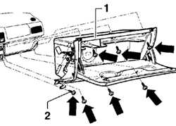  Снятие и установка вещевого ящика Volkswagen Golf IV